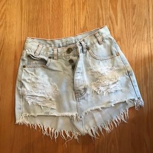 One Teaspoon Denim Skirt